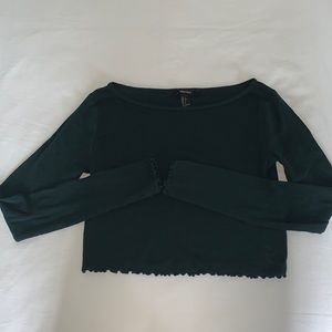Dark Forest Grewn Cropped Long Sleeve‎